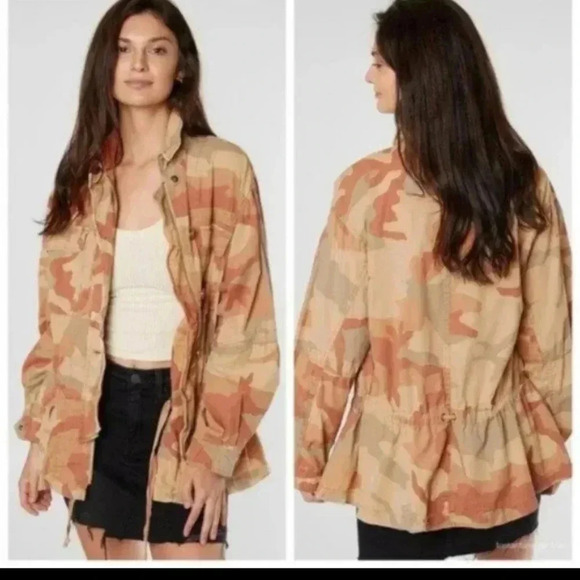 Free People Lead The Way Camo Lightweight Jacket(S) - Picture 1 of 14